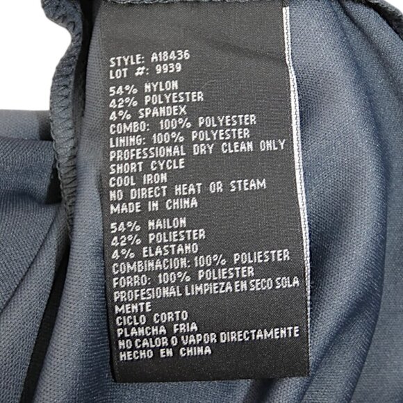 Betsy & Adam Gray Lace Sequin Gown Sz 14  Mother of Bride Formal Evening Dress - Picture 10 of 12